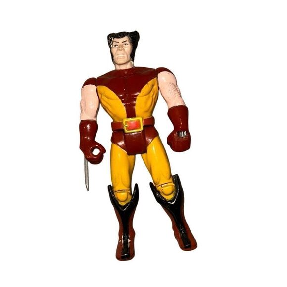 1991 Toy Biz Marvel Super Heroes Wolverine version 1 Loose Action Figure X-Men - Picture 1 of 9